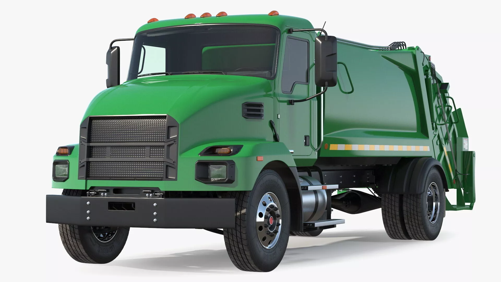 Medium-Duty Garbage Truck 3D model