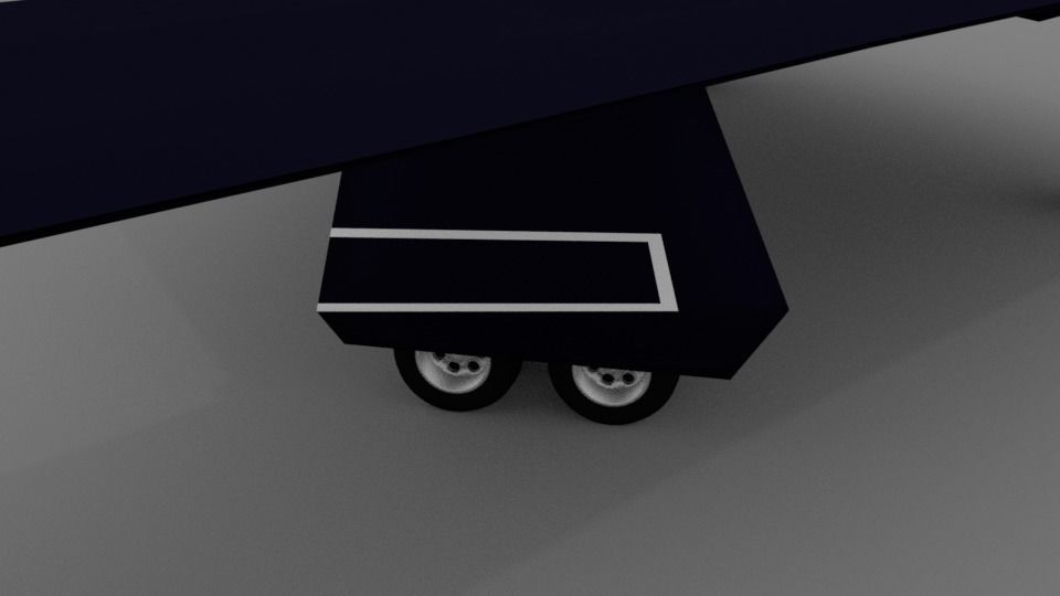 b2 bomber Low-poly 3D model_12