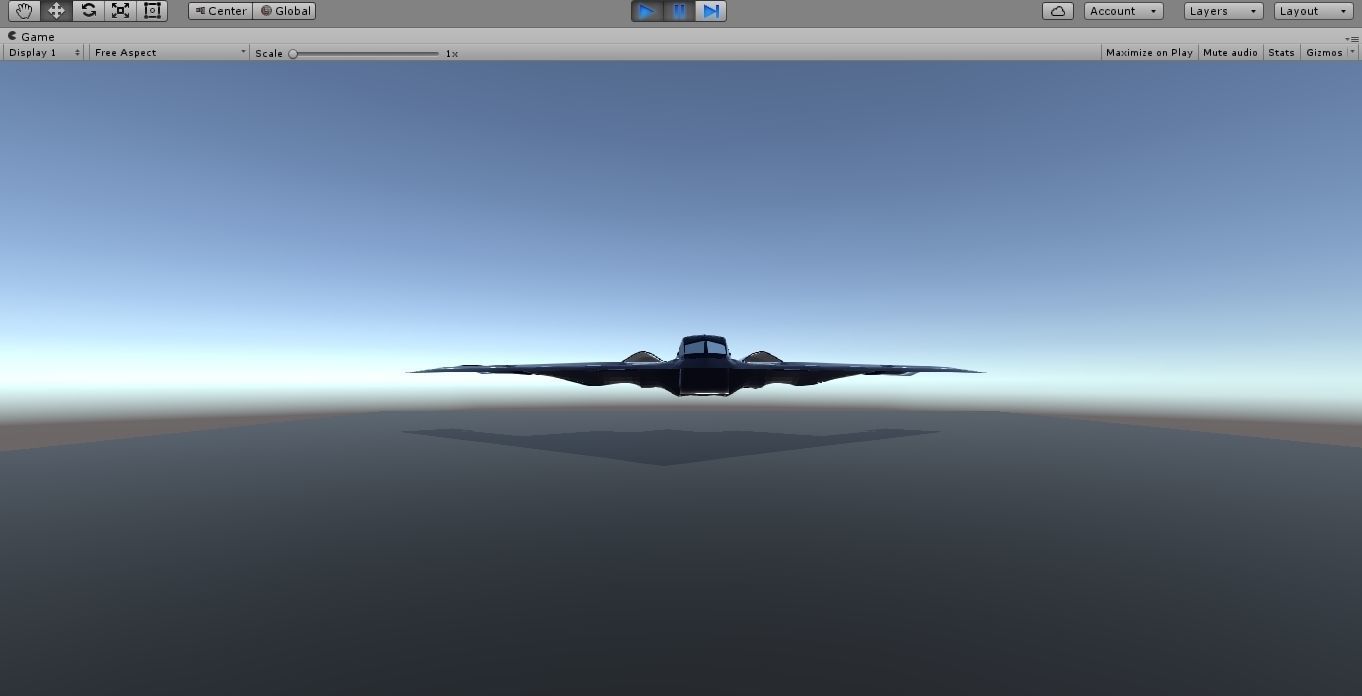 b2 bomber Low-poly 3D model_6