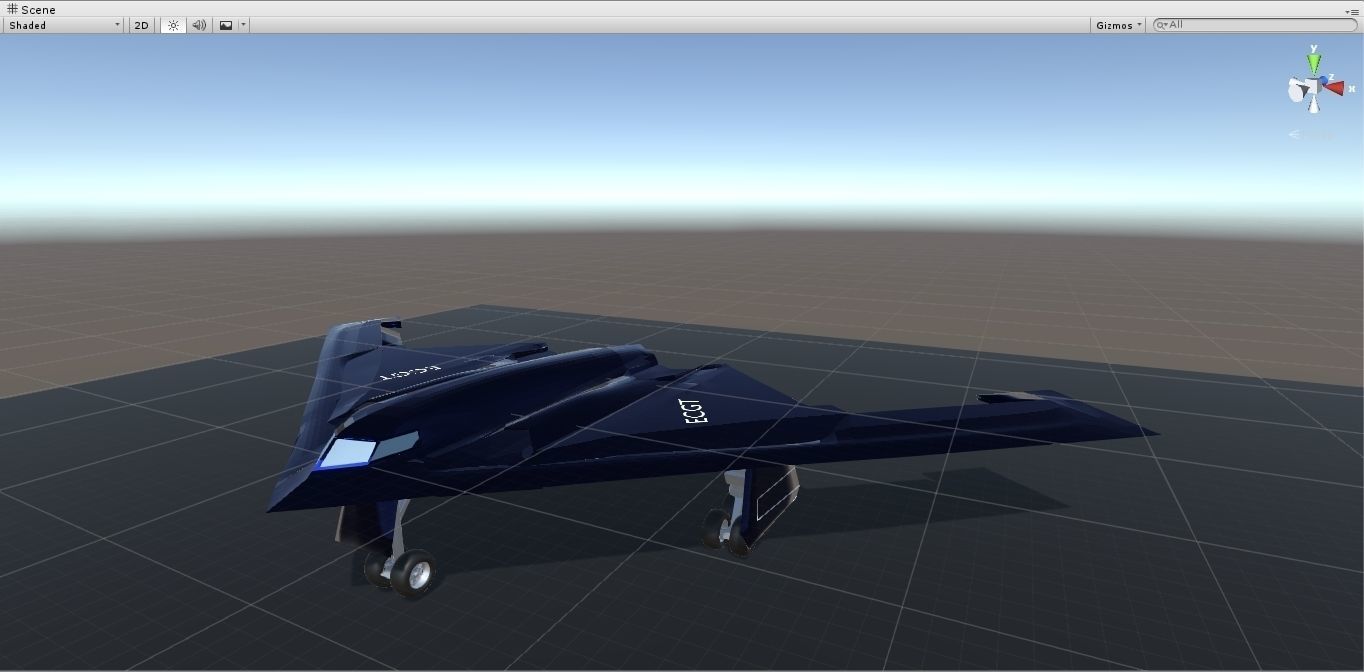 b2 bomber Low-poly 3D model_15