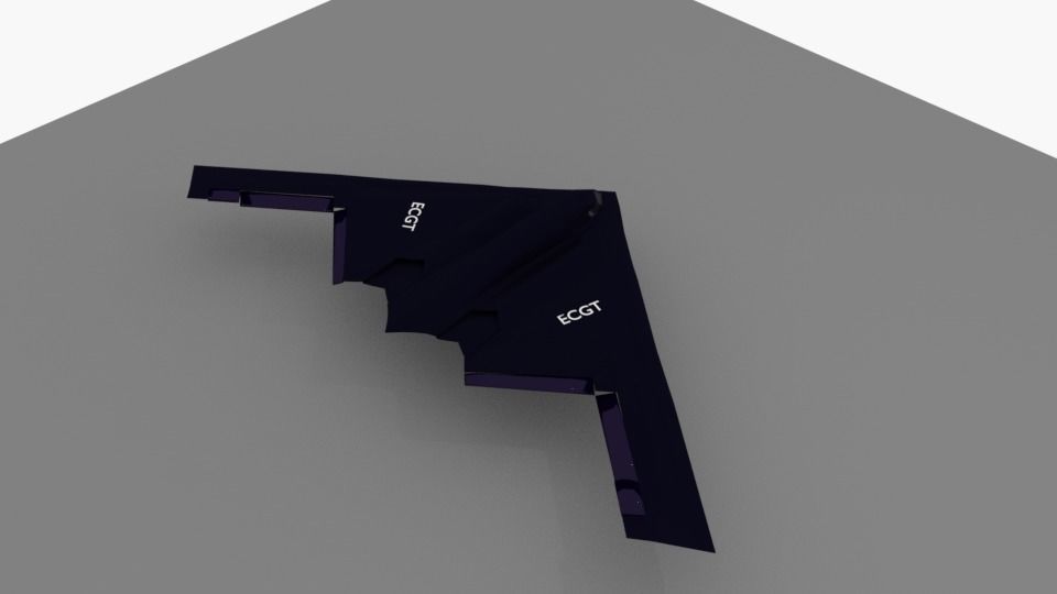 b2 bomber Low-poly 3D model_17