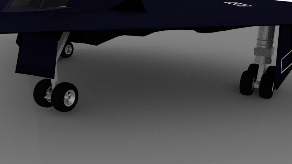 b2 bomber Low-poly 3D model_9