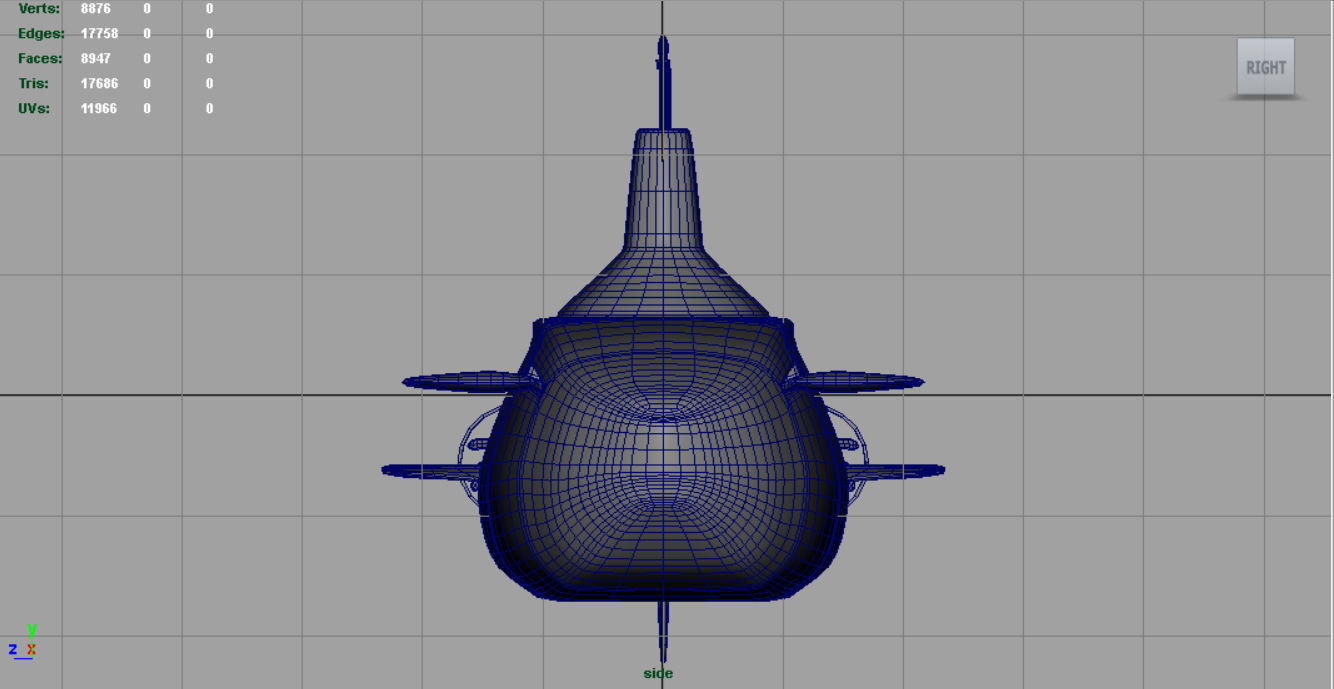 Submarine Typhoon-class Low-poly 3D model_10