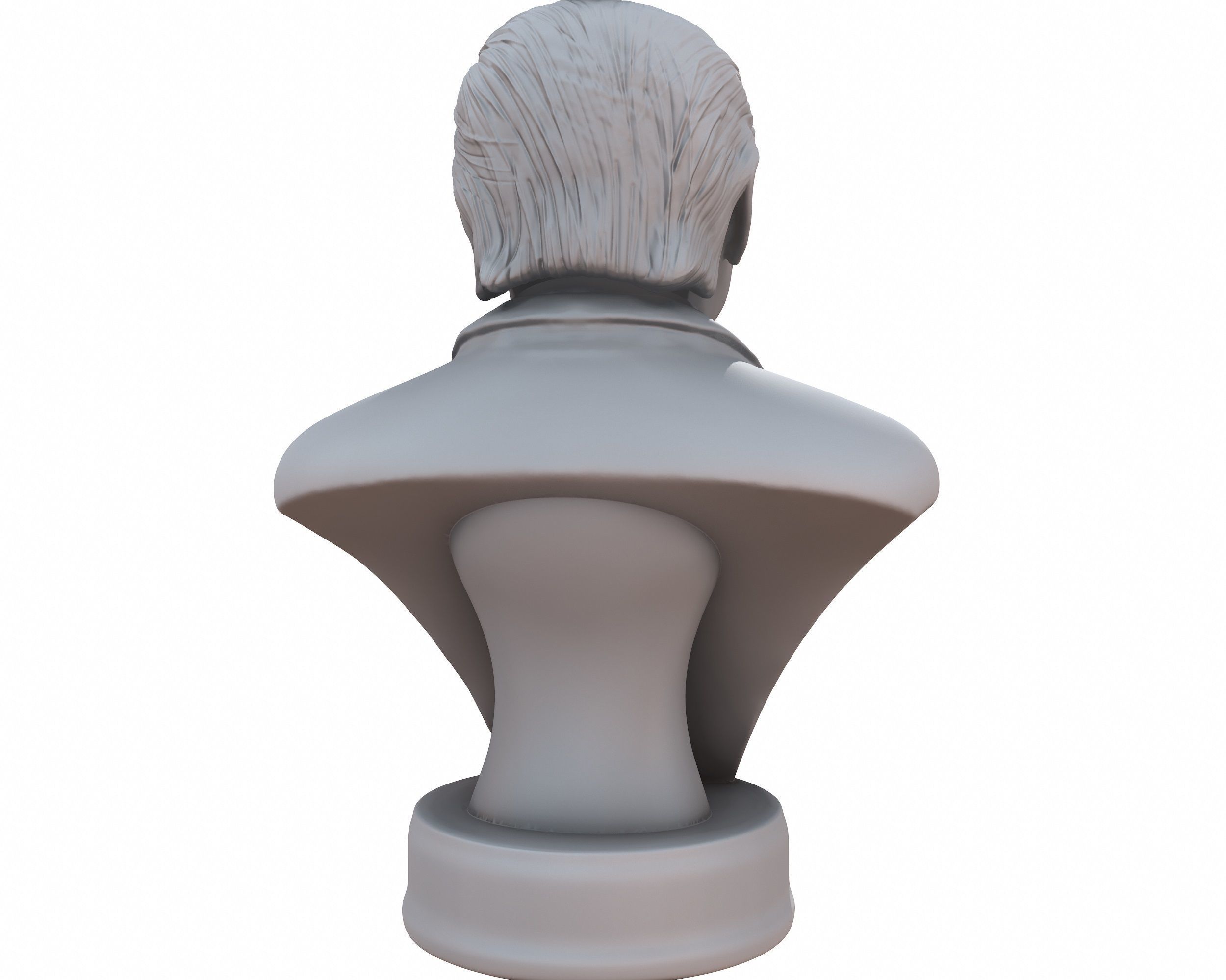 Donald Trump smiling 3D printable stl portrait 3D print model_7