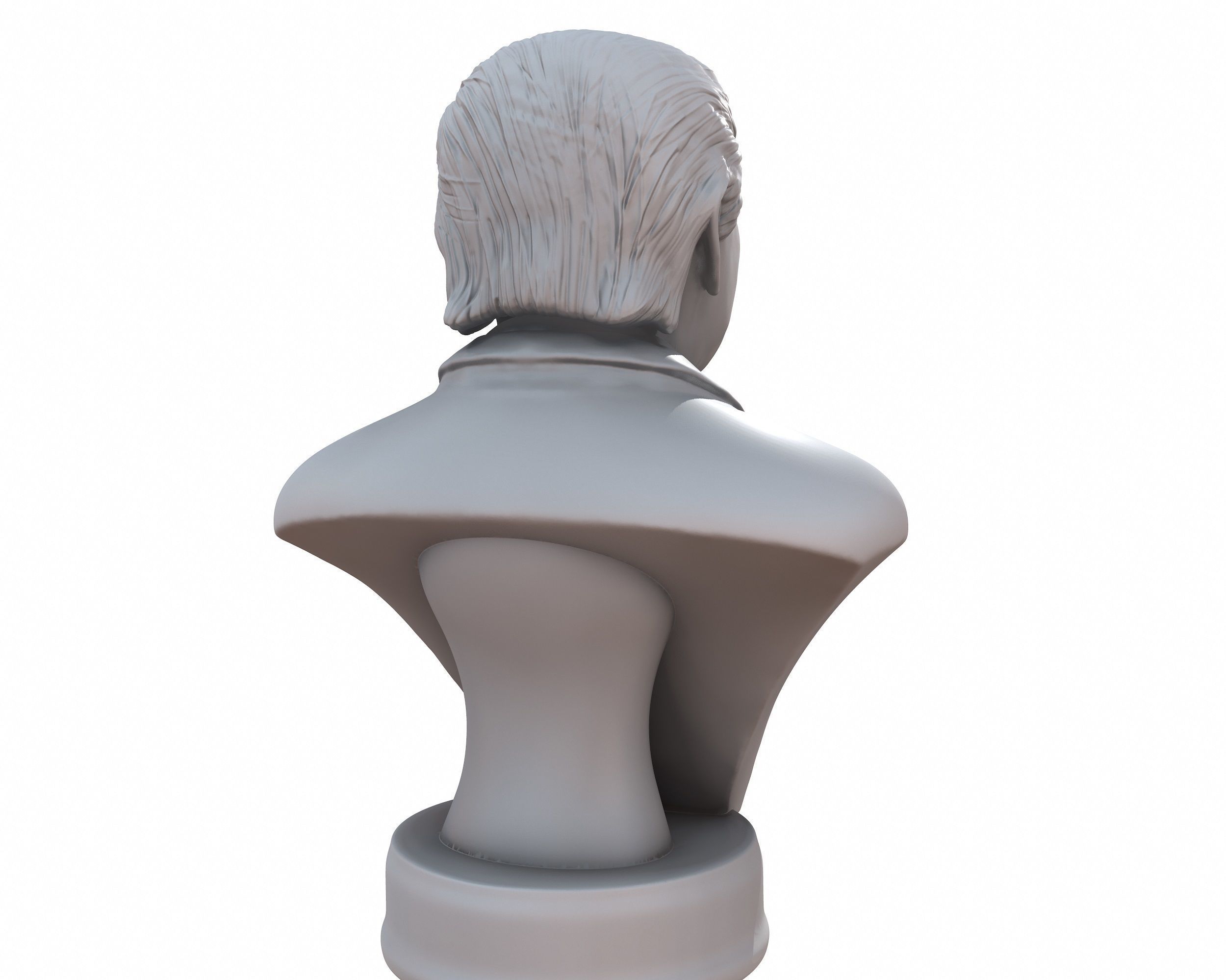 Donald Trump smiling 3D printable stl portrait 3D print model_8