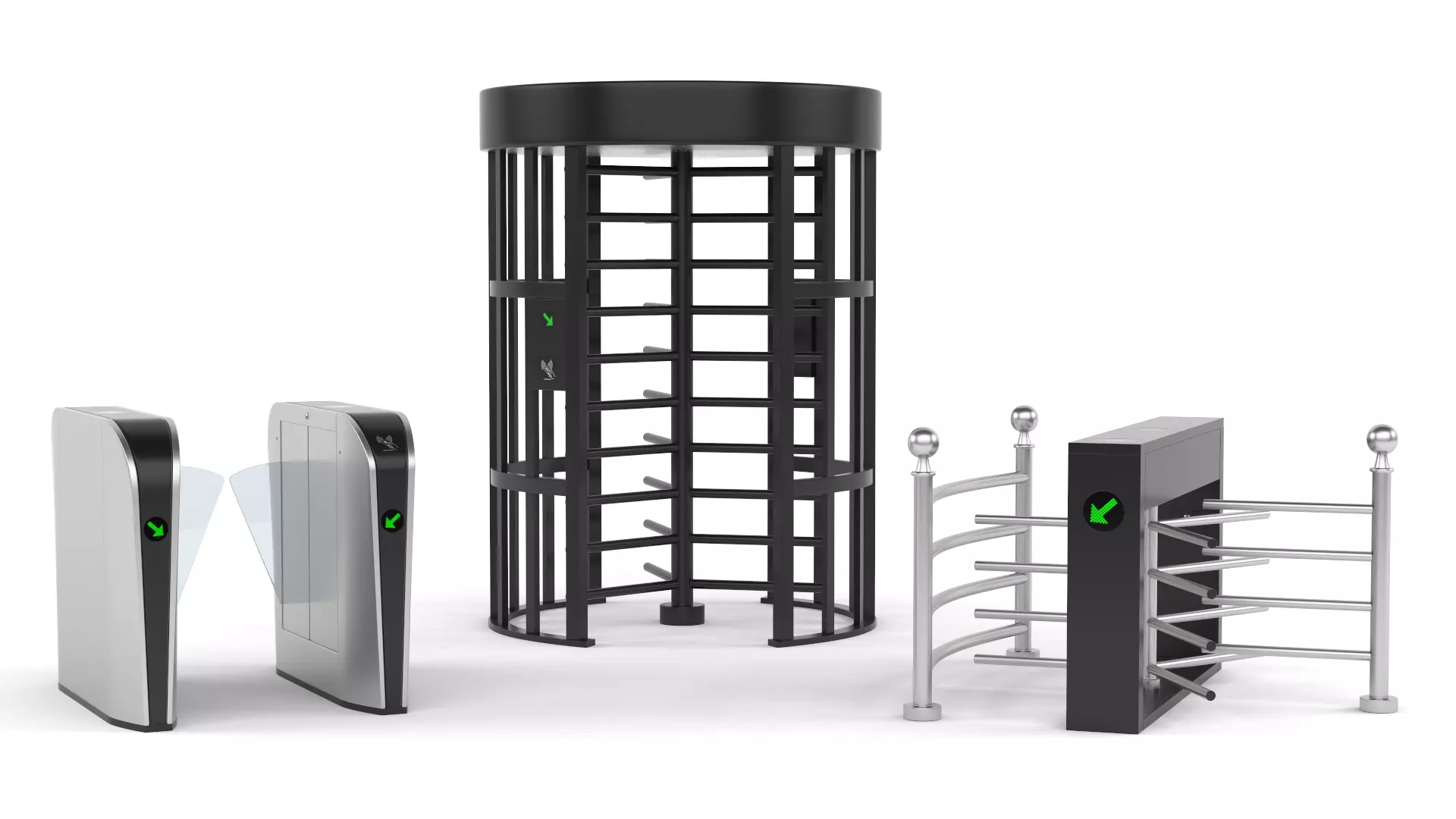 Turnstile Gate Collection 3D model