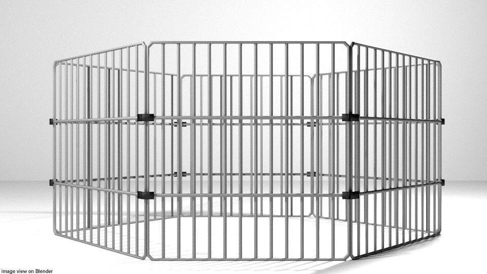 Pet Cage - Type 3 3D model_1