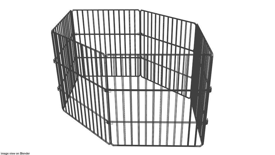 Pet Cage - Type 3 3D model_3