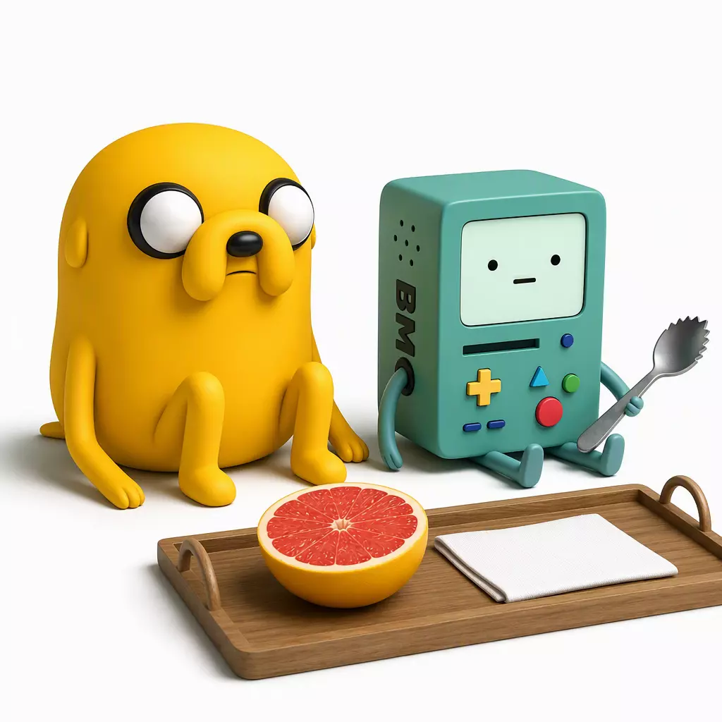 Jake and BMO 3D Printable Fan Art Scene Adventure Time 3D print model