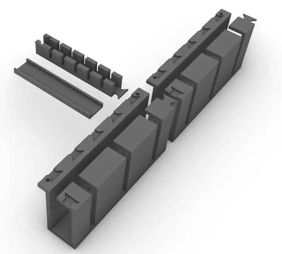 Modular Cable Tray 3D print model