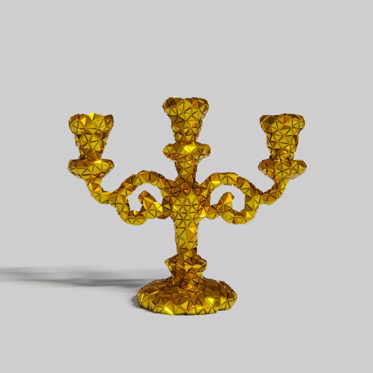 Cyberpunk Renaissance Candelabrum 3D print model