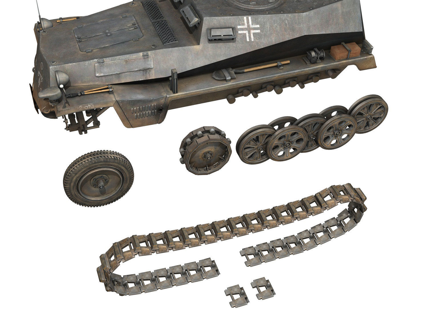 SDKFZ 253 - Beob Pz Wg - 11PD 3D model_10