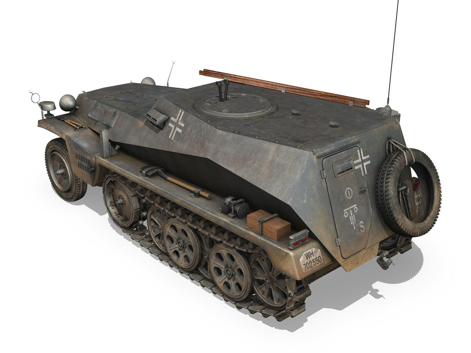 SDKFZ 253 - Beob Pz Wg - 11PD 3D model_4