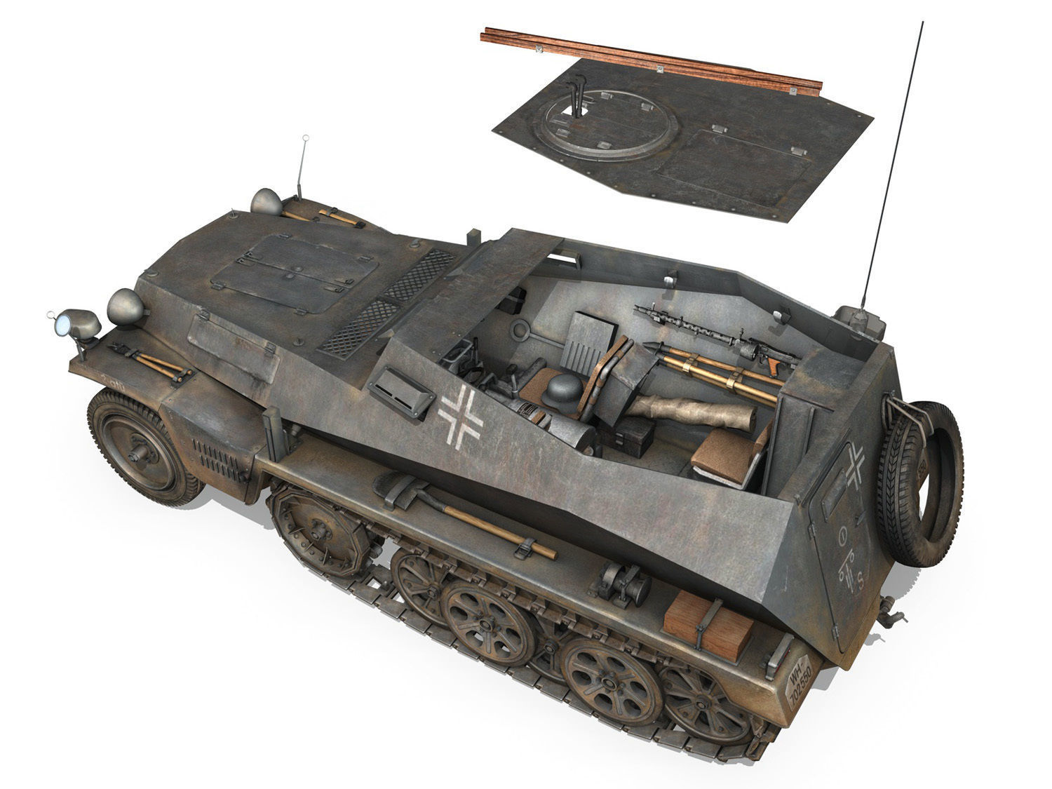 SDKFZ 253 - Beob Pz Wg - 11PD 3D model_5