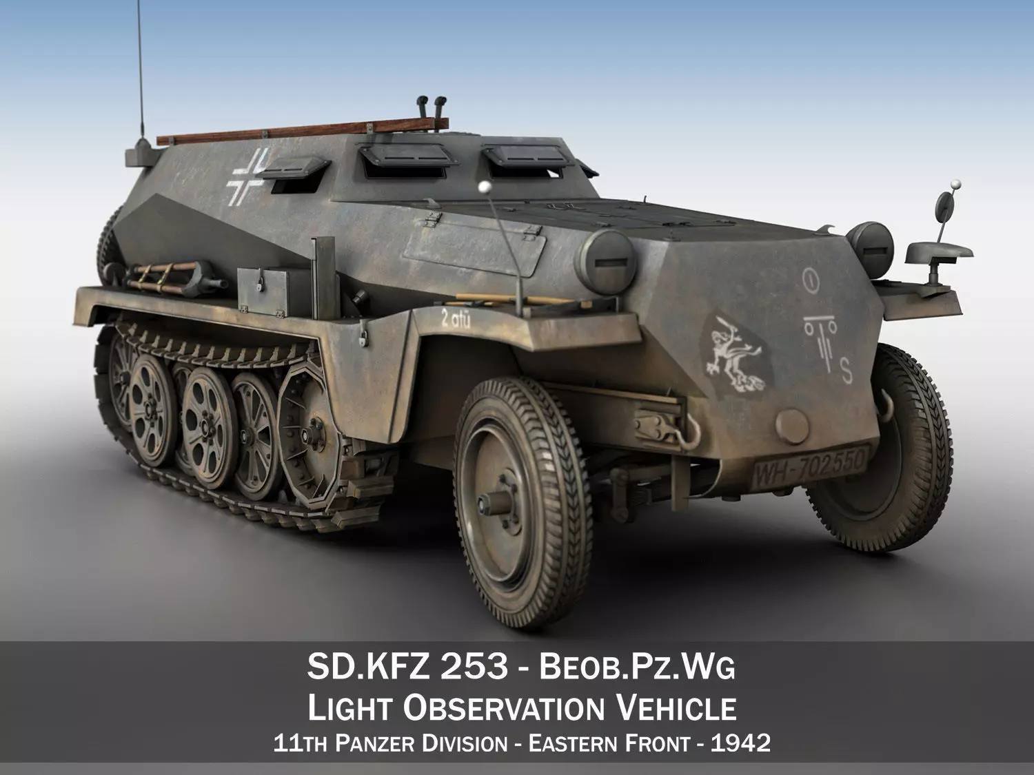 SDKFZ 253 - Beob Pz Wg - 11PD 3D model_0