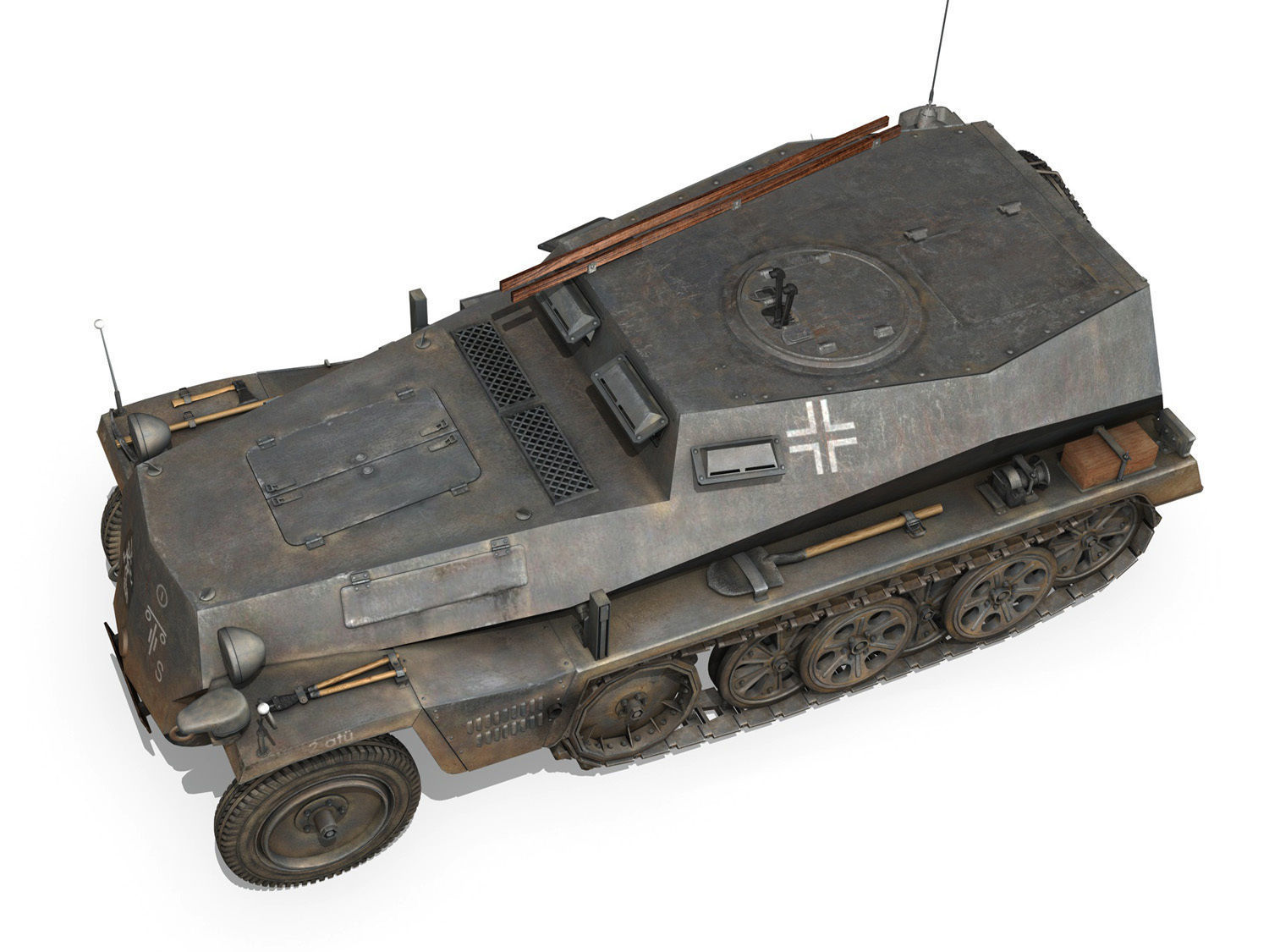 SDKFZ 253 - Beob Pz Wg - 11PD 3D model_2