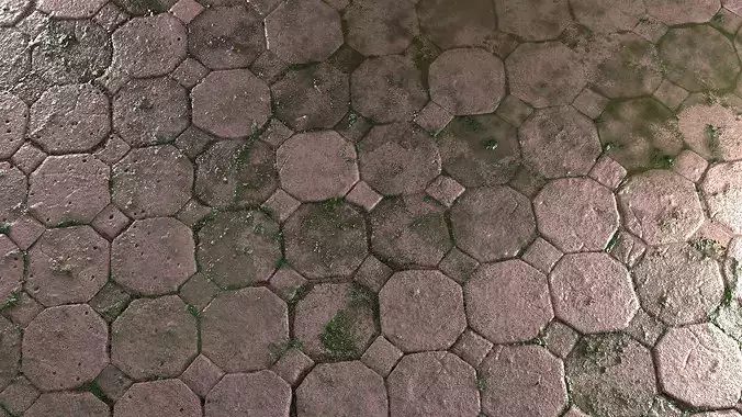Wet Pavement 8K PBR Texture
