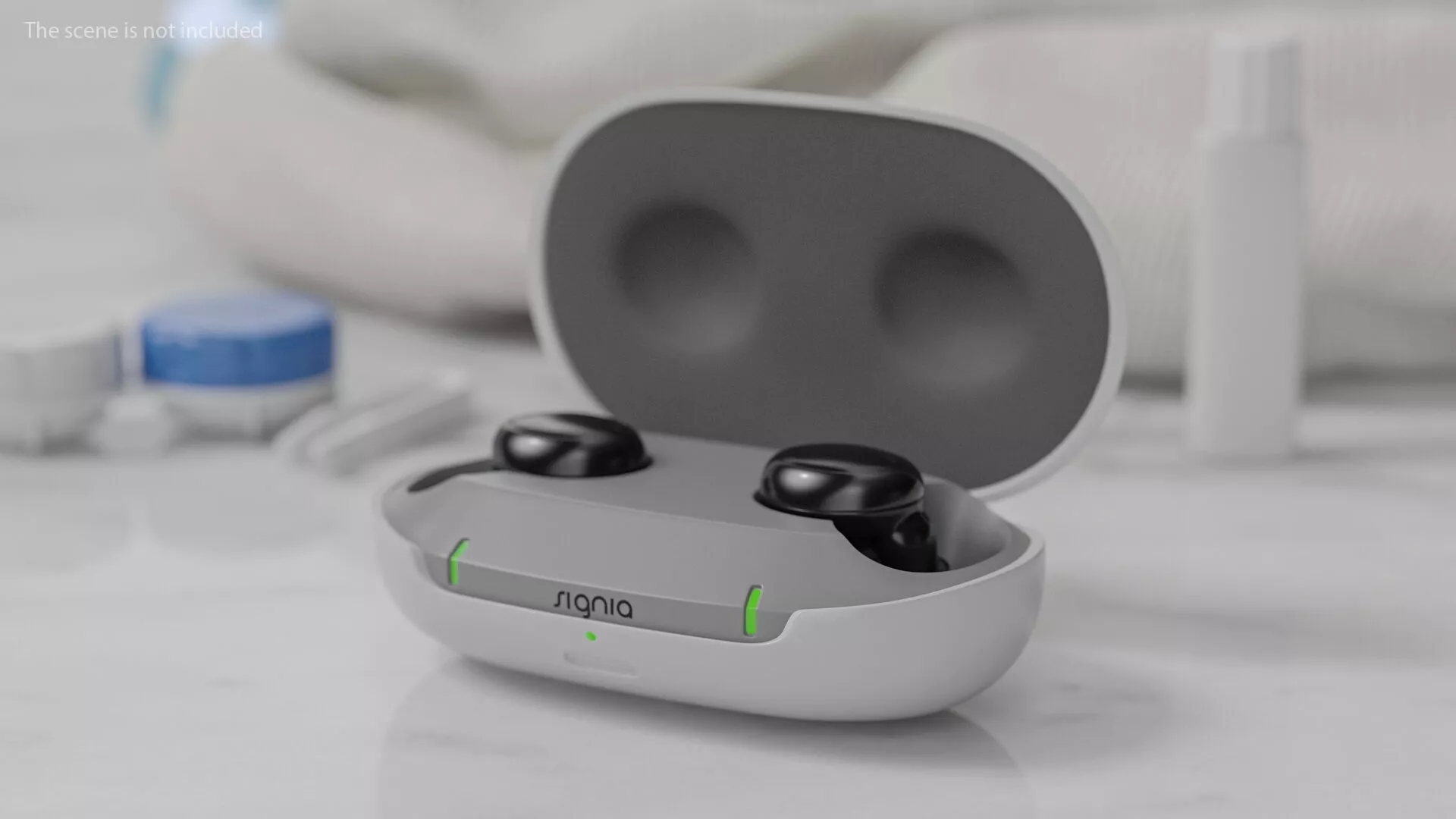 Signia Active Pro are Hearing Aids Black 3D model