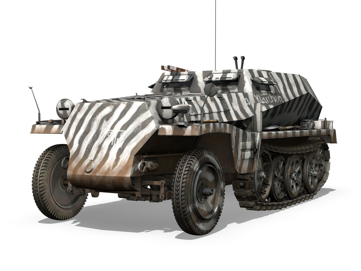 SDKFZ 253 - Beob Pz Wg  3D model_1