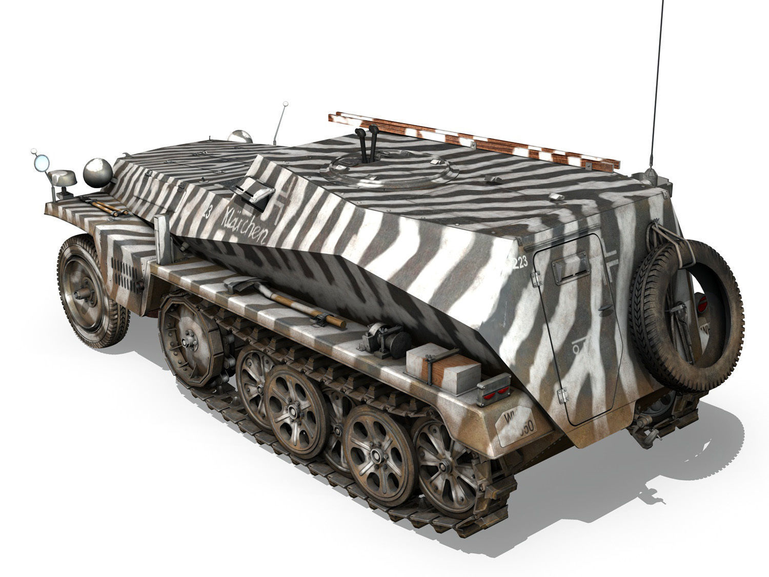 SDKFZ 253 - Beob Pz Wg  3D model_4