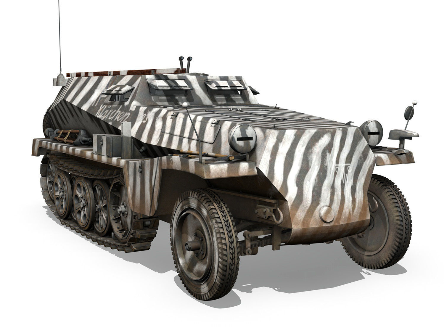 SDKFZ 253 - Beob Pz Wg  3D model_9