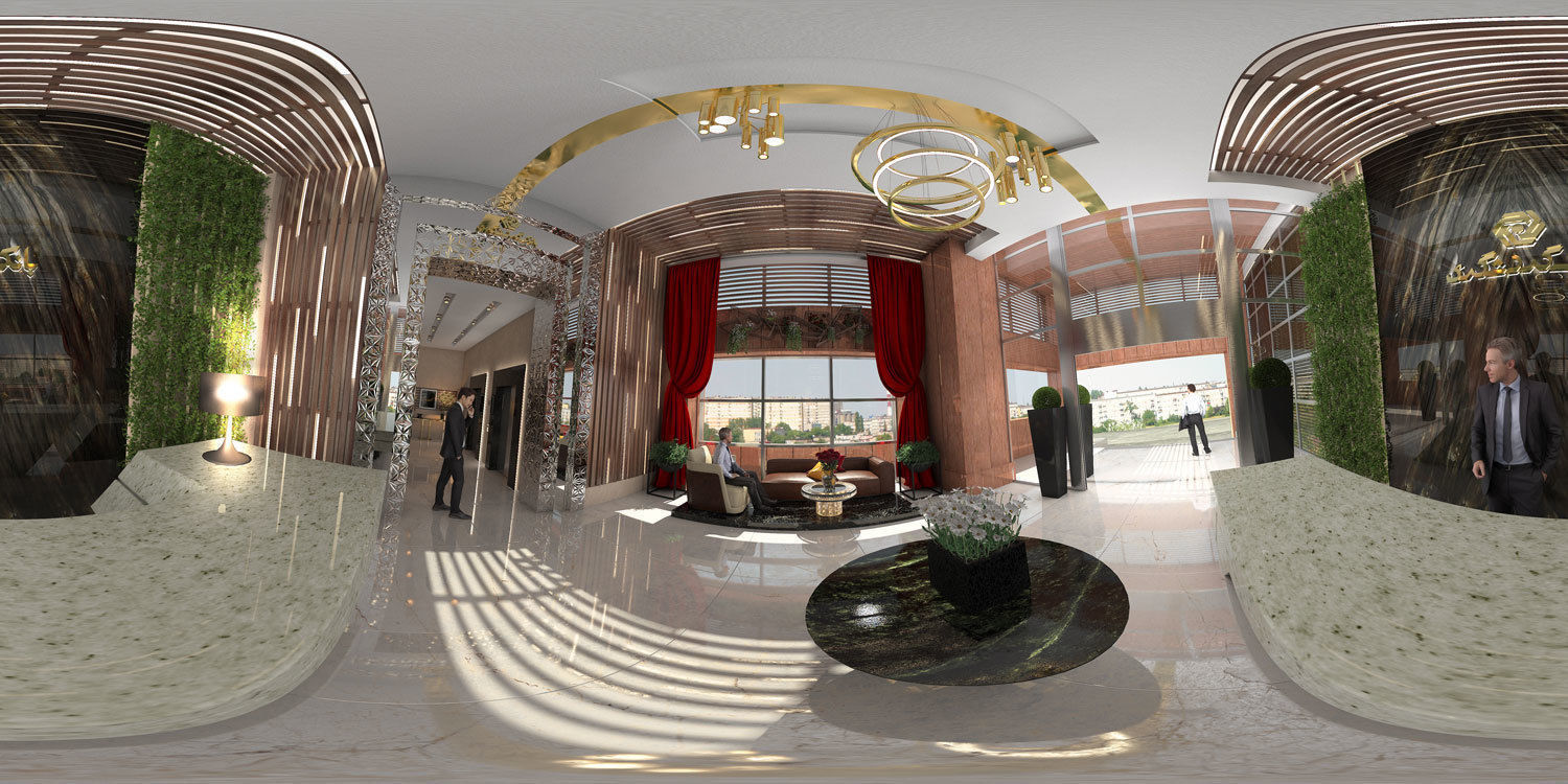 Bank Interior  design 3D model_2