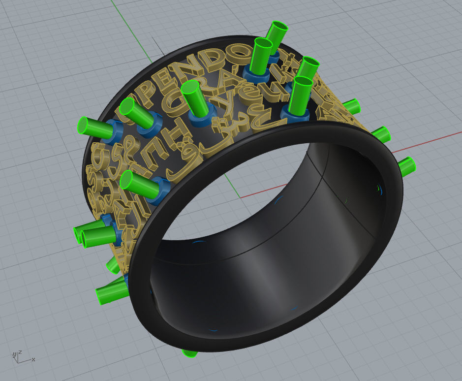 25 sparkles of love wedding ring - original 3D print model_19