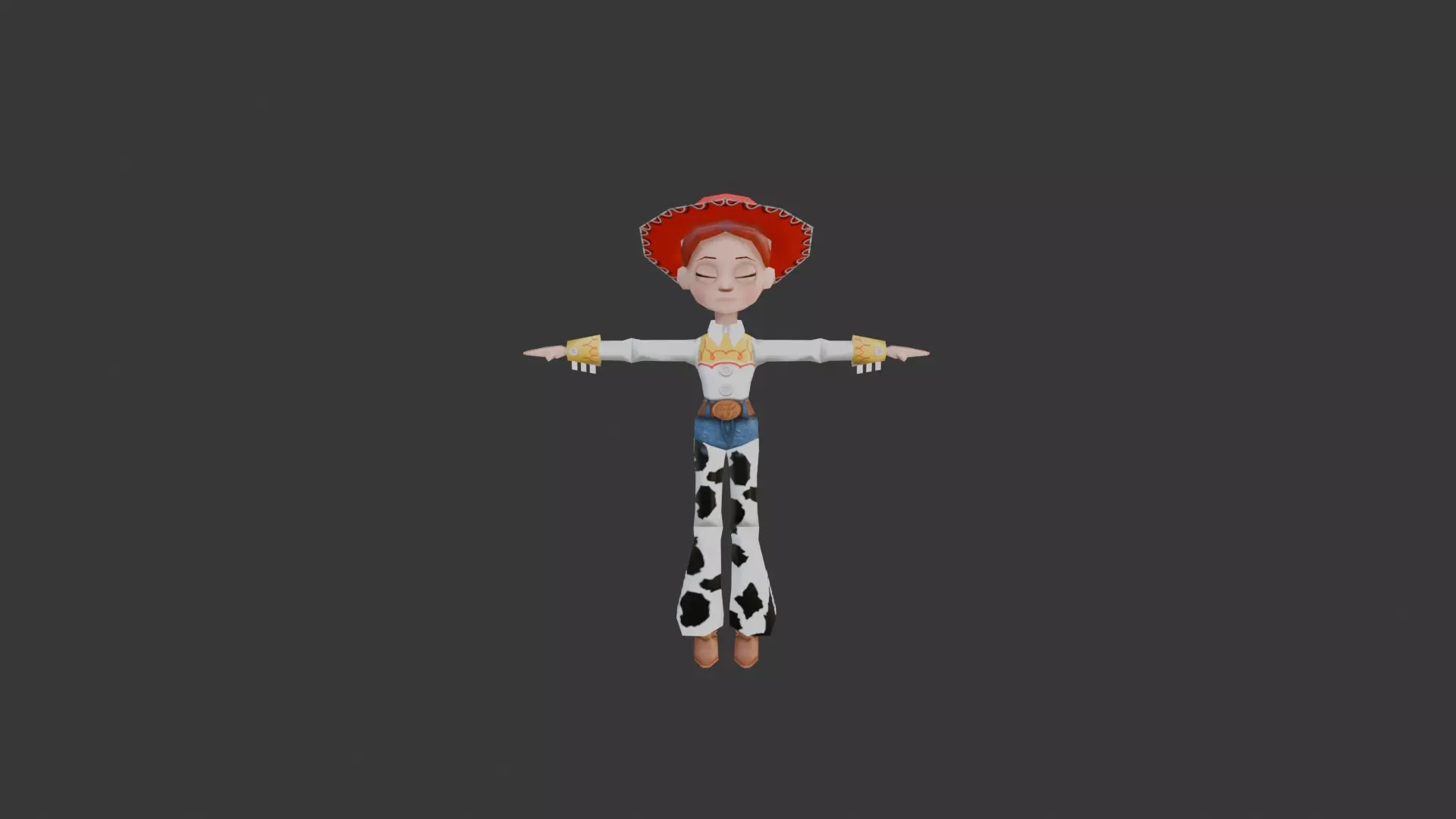 jessie-toy-story-3 stylized 3d character Low-poly 3D model