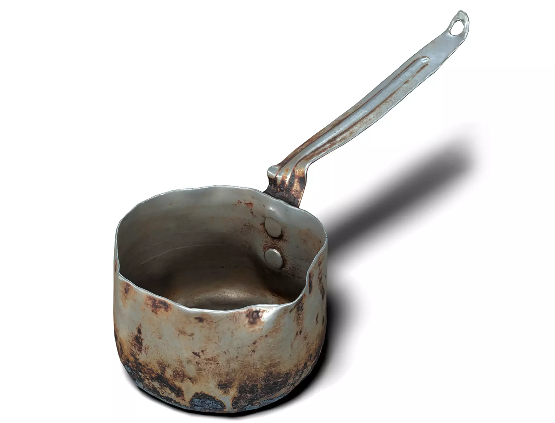 Old Metal Dipper - PBR Game Ready Low-poly 3D model
