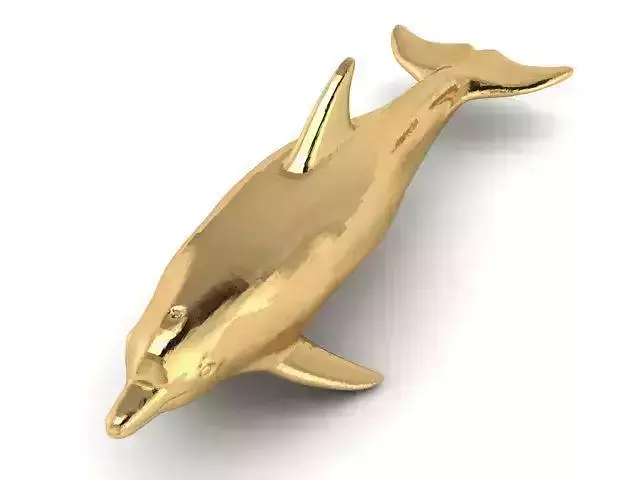 Pendant gold dolphin