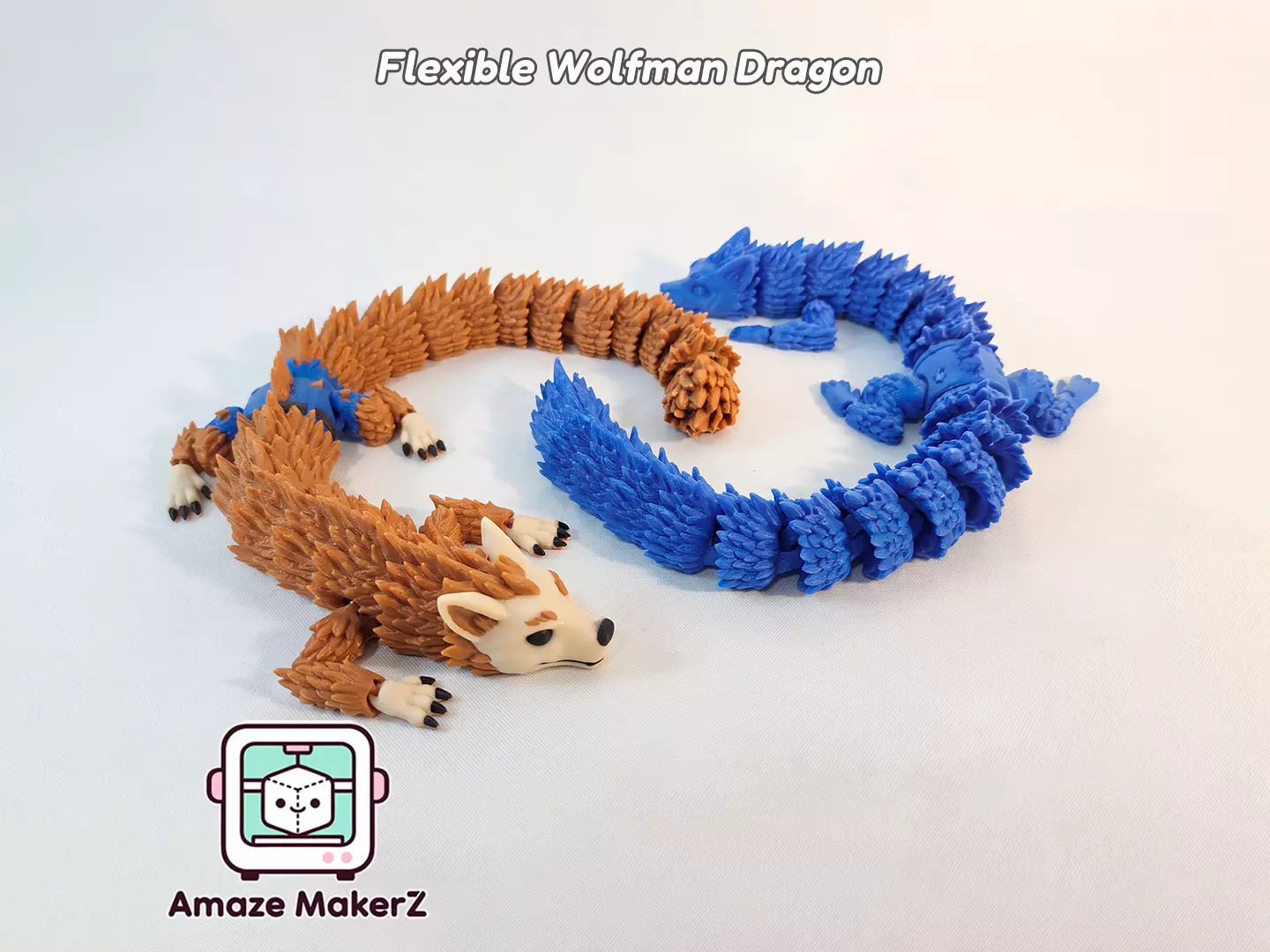 Wolfman Dragon 3MF - Multicolor 3D Printing 3D print model