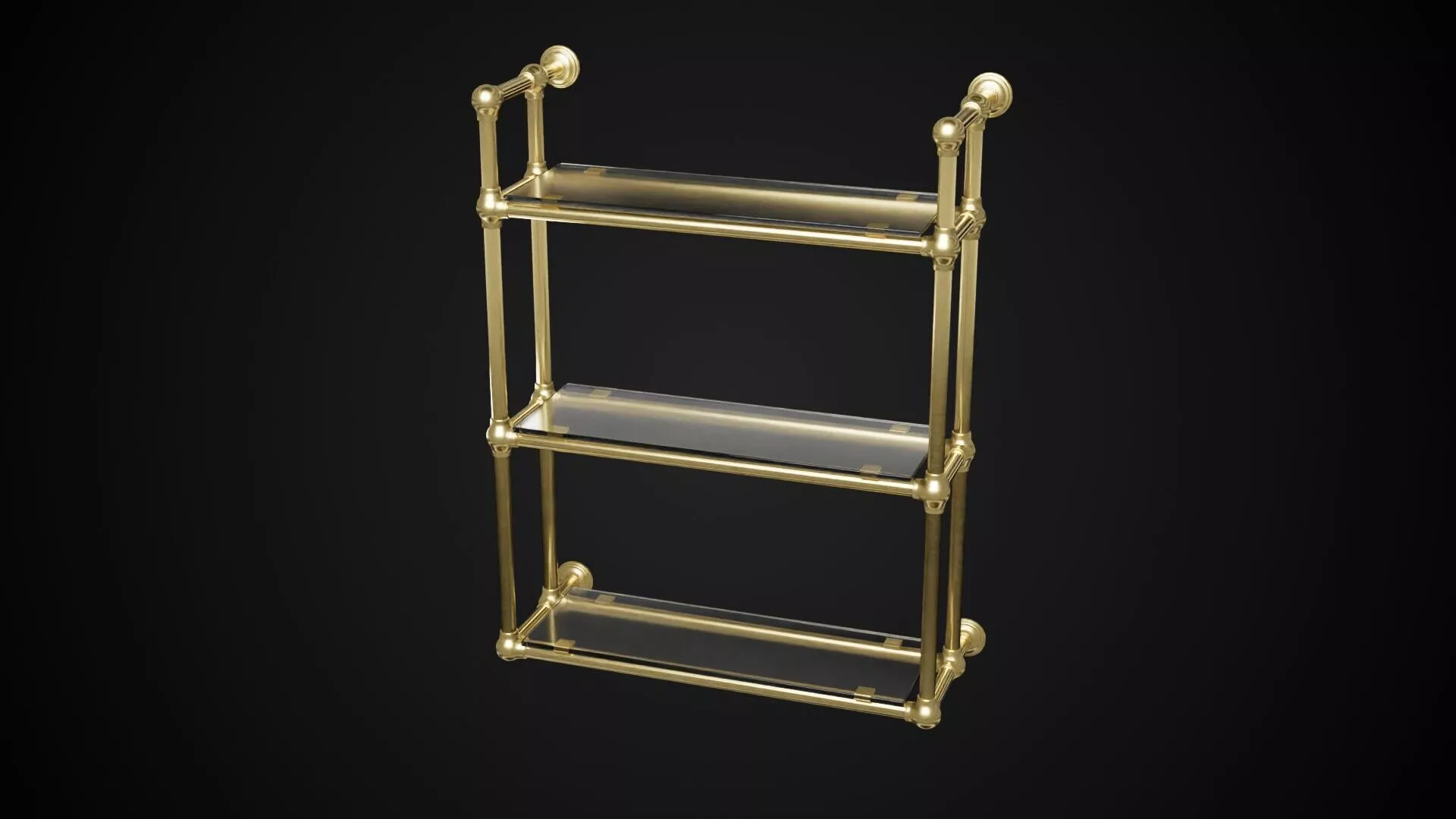 Industrial Wall Mount Low-poly 3D model