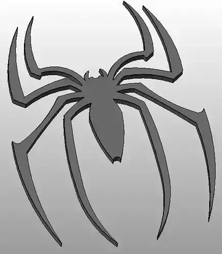Marvel - Spiderman logo 2 Spider only Free 3D print model