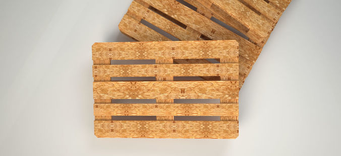 Wooden pallet 3D model textured  3d Max low poly Low-poly 3D model