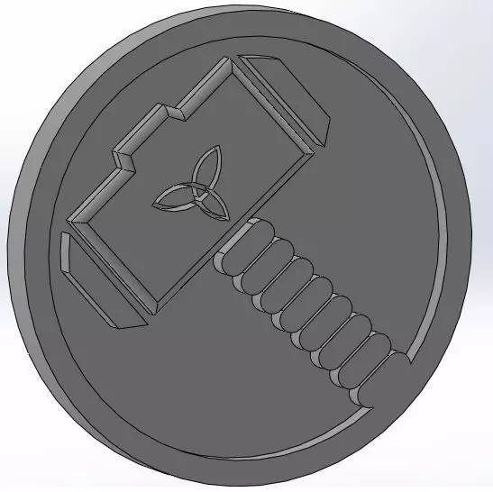 Marvel - Thor logo Free 3D print model