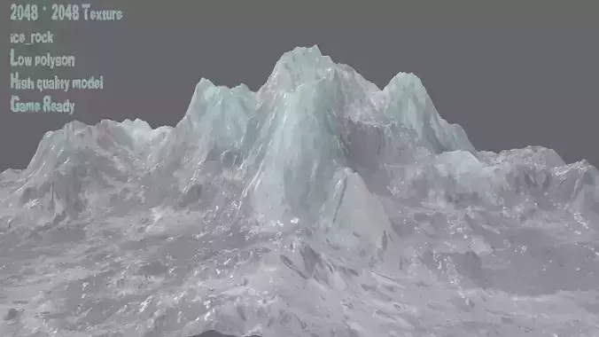 iceberg mountain with snow