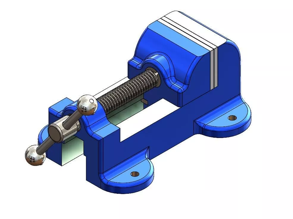 Precision Bench Vise 3D model