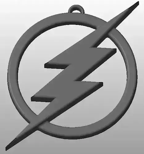 The Flash Logo Keychain