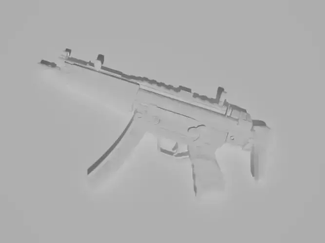 SAS MP5 Free low-poly 3D model