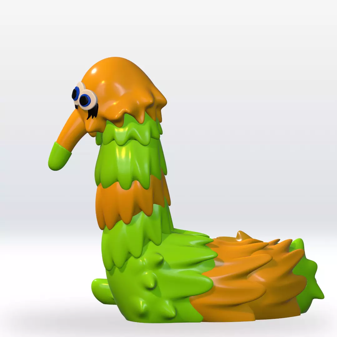 Wormo The Amazing Digital Circus 3D Model Stl file 3mf 3D print model