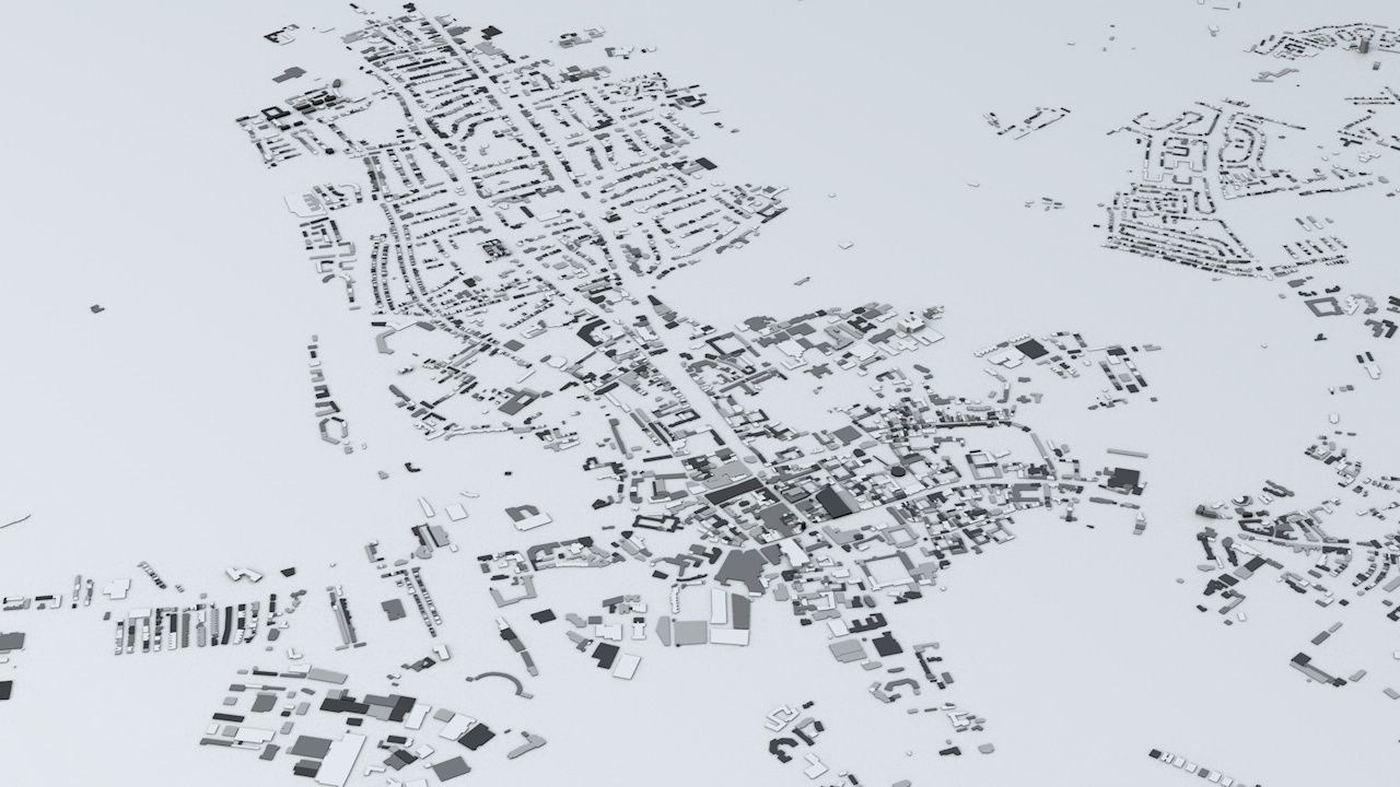 Oxford Streets and Buildings 3D model_2