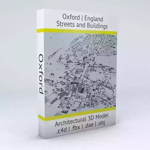 Oxford Streets and Buildings 3D model Oxford Streets and Buildings 3D model