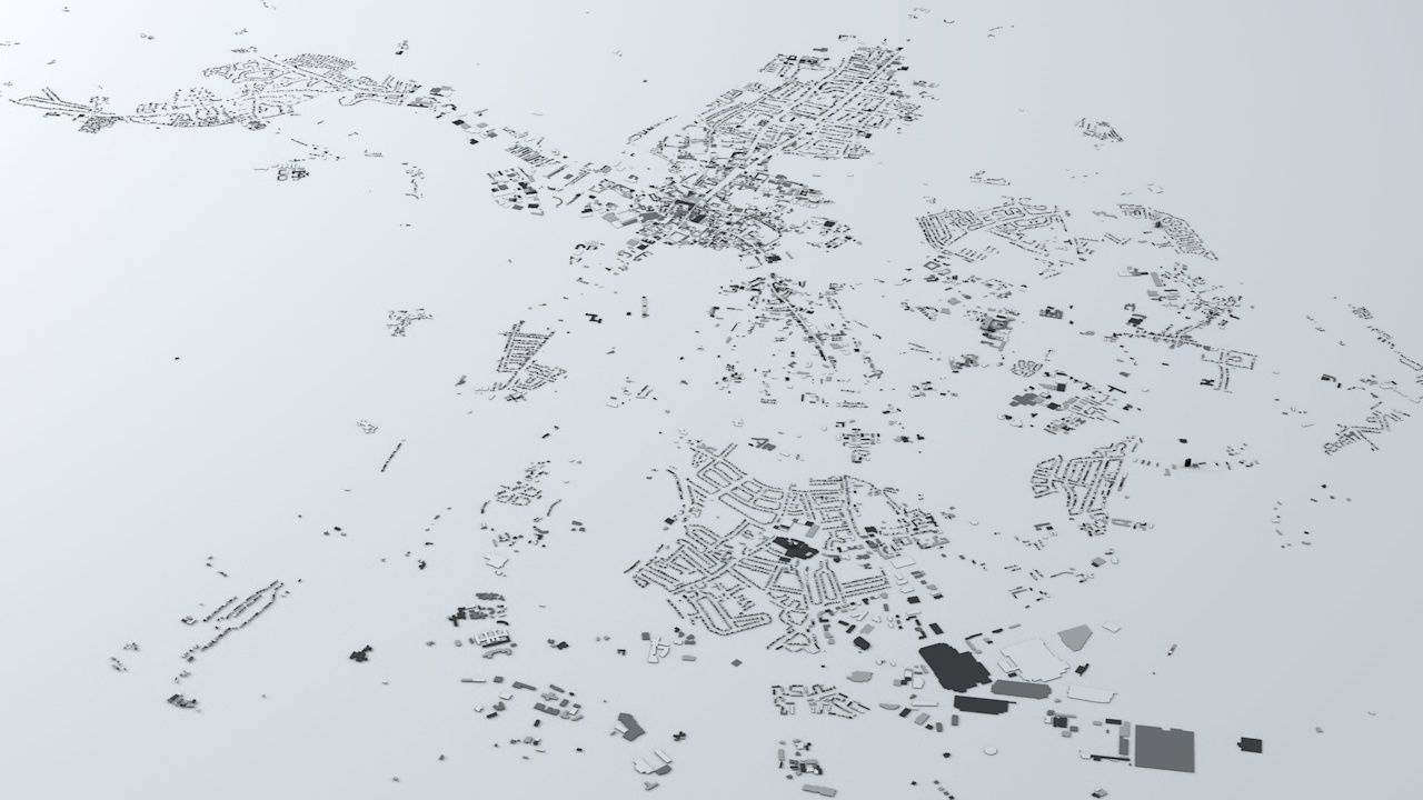 Oxford Streets and Buildings 3D model_1