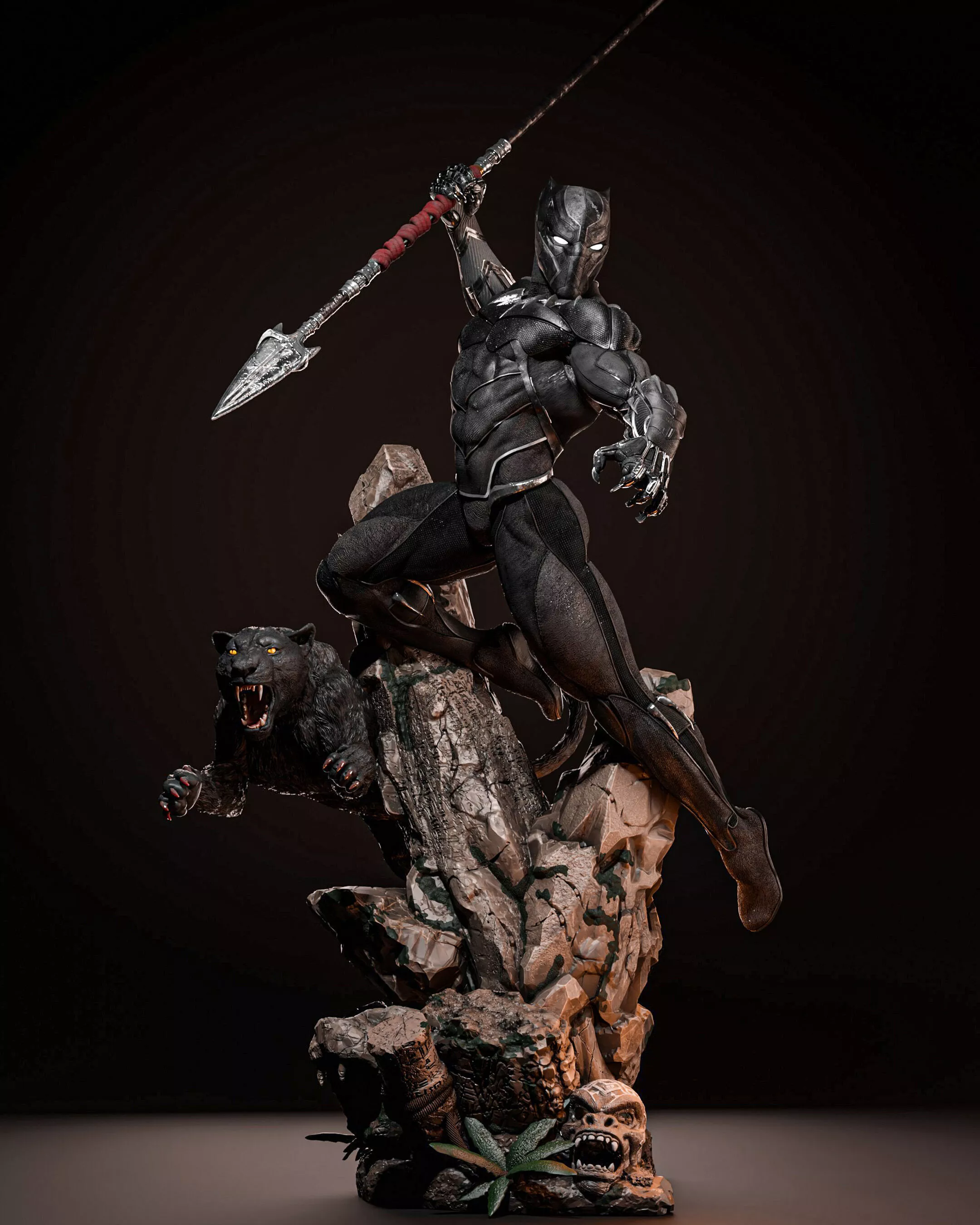 Black Panther 3D Print Model 3D print model
