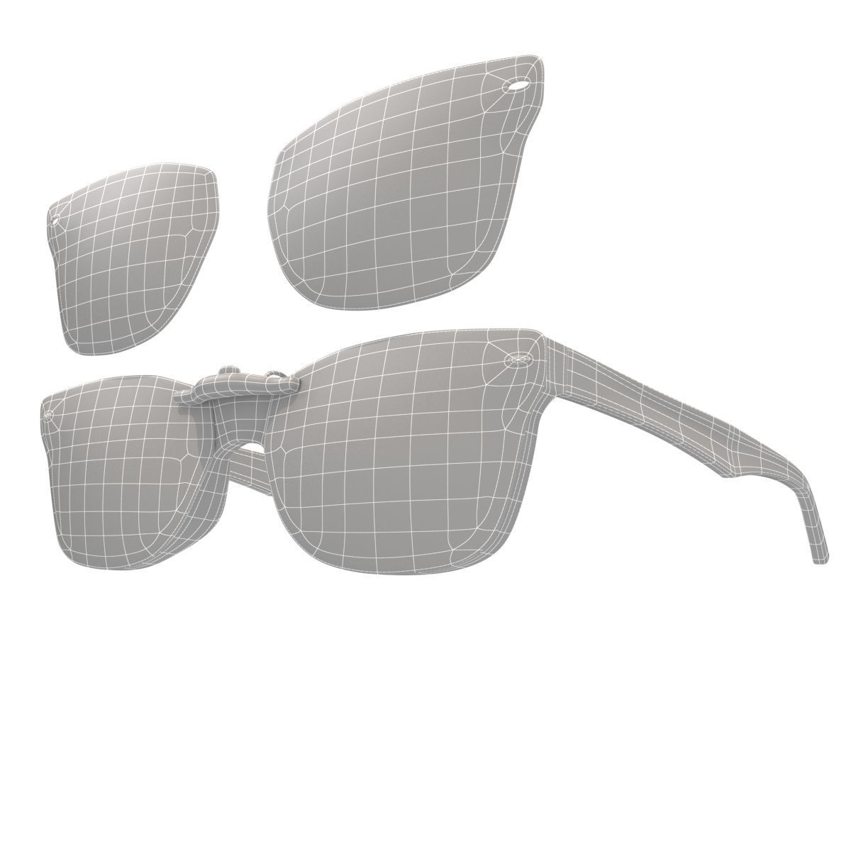 Sunglasses Wayfarer Ray-Ban 3D model_21