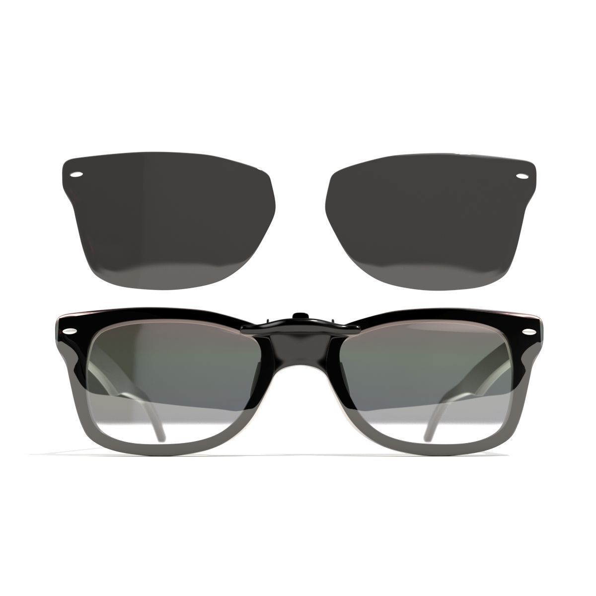 Sunglasses Wayfarer Ray-Ban 3D model_3