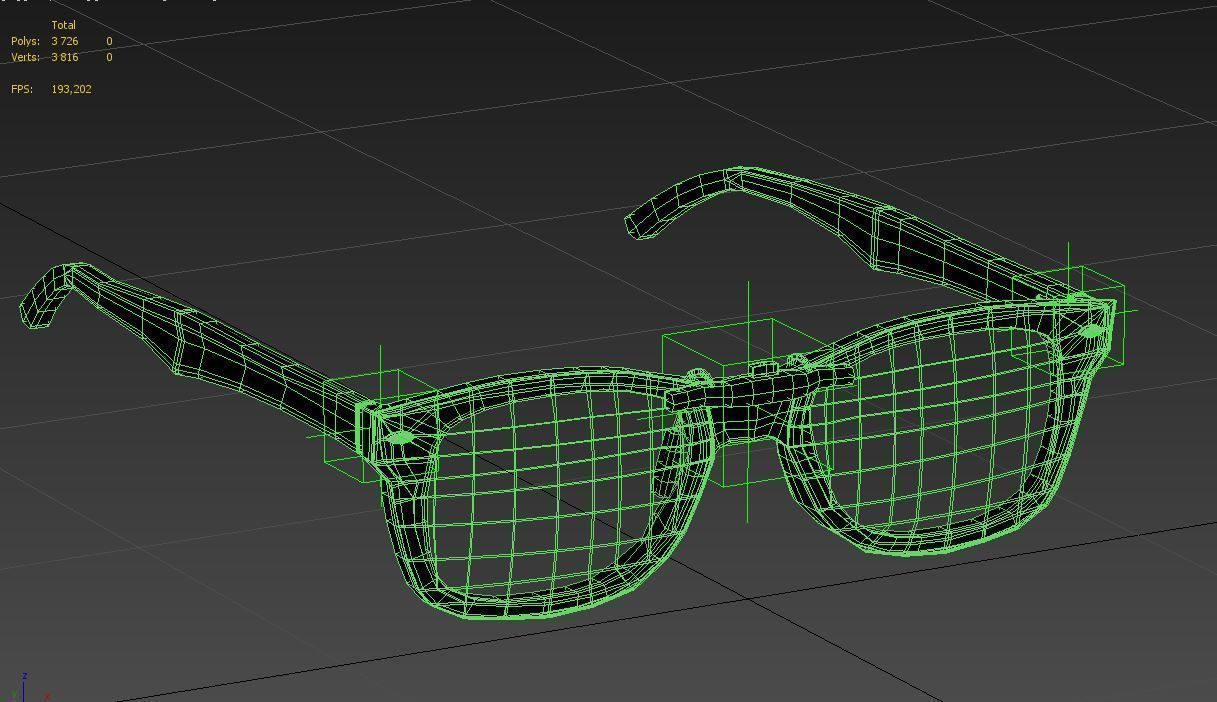 Sunglasses Wayfarer Ray-Ban 3D model_23