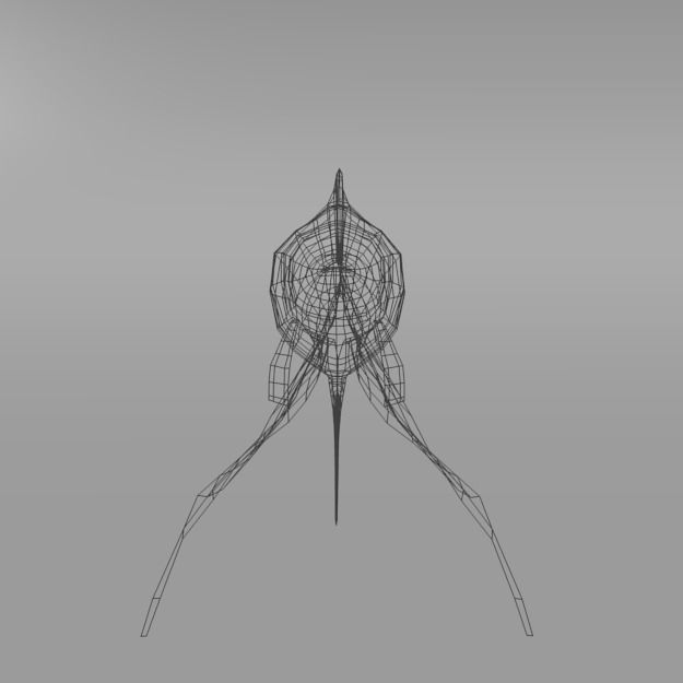 Goldfish Low-poly 3D model_5