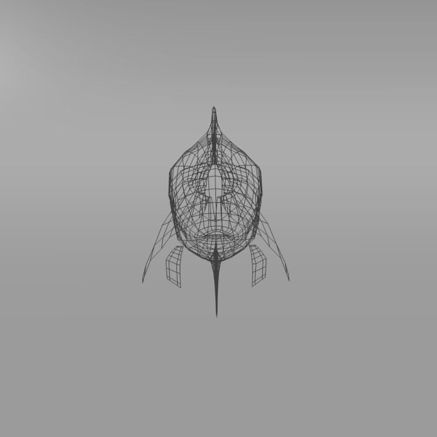 Goldfish Low-poly 3D model_6