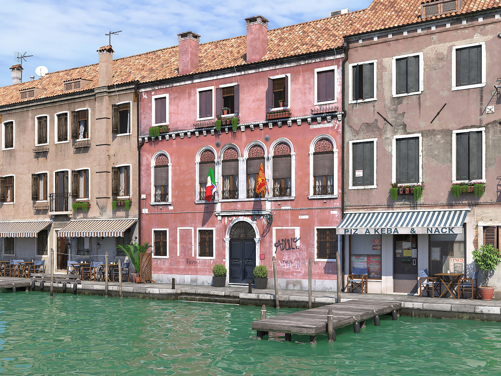 Venice house in 3D model_3